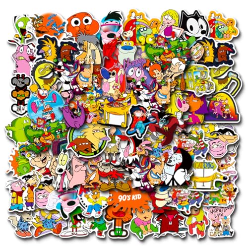 S Cartoon Stickers Pcs Vinyl Waterproof Stickers For Laptop,Bumper,Skateboard,Water Bottles,Computer,Phone,Cartoon Anime Stickers For Kids Teens Adult