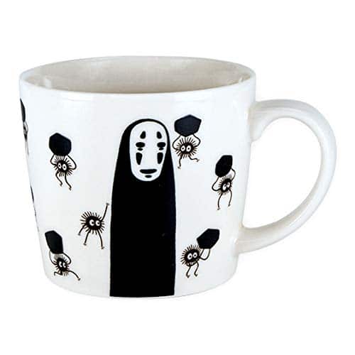 Studio Ghibli Via Bluefin Benelic Spirited Away Mysterious Color Changing Teacup Mug With No Face And Soots White, Approx.