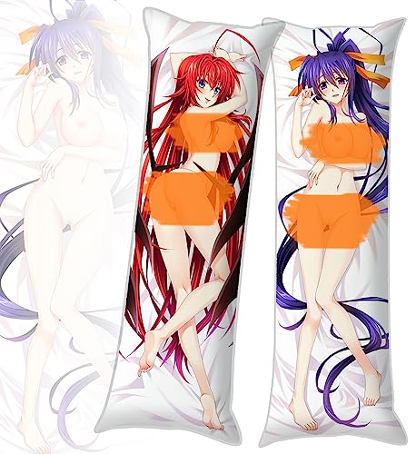 High School Dxd Uncensored Anime Girl Rias Gremory Akeno Himejima Kuroka Hugging Body Pillow Case Cm X Cm Throw Pillow Cover (Pattern_D)