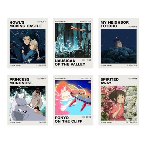 Ouroboros Art & Design   Studio Ghibli Anime Posters   Hayao Miyazaki   Wall Decoration   Pack Of Xinch (Unframed)