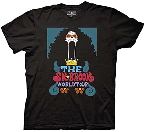 Ripple Junction One Piece Adult Unisex Brook World Tour Light Weight % Cotton Crew T Shirt Large Black