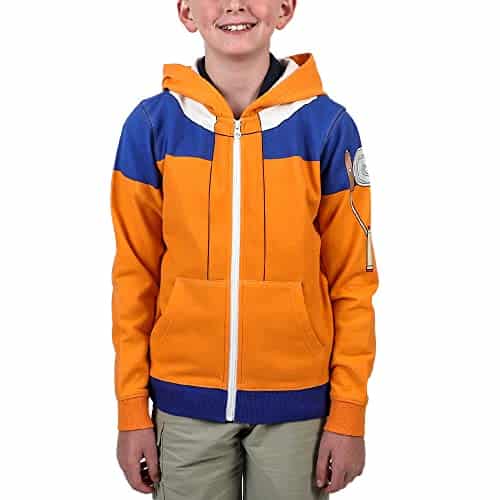 Bioworld Naruto Uzumaki Naruto Cosplay Boys Zip Up Hoodie XL Multicolored