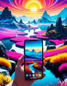 in another world with my smartphone