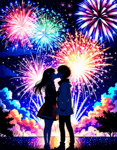 anime kissing