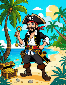 cartoon pirate