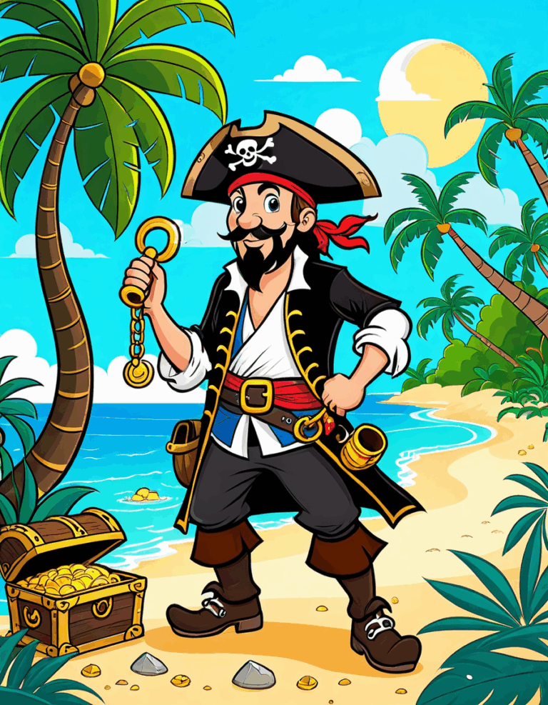 cartoon pirate